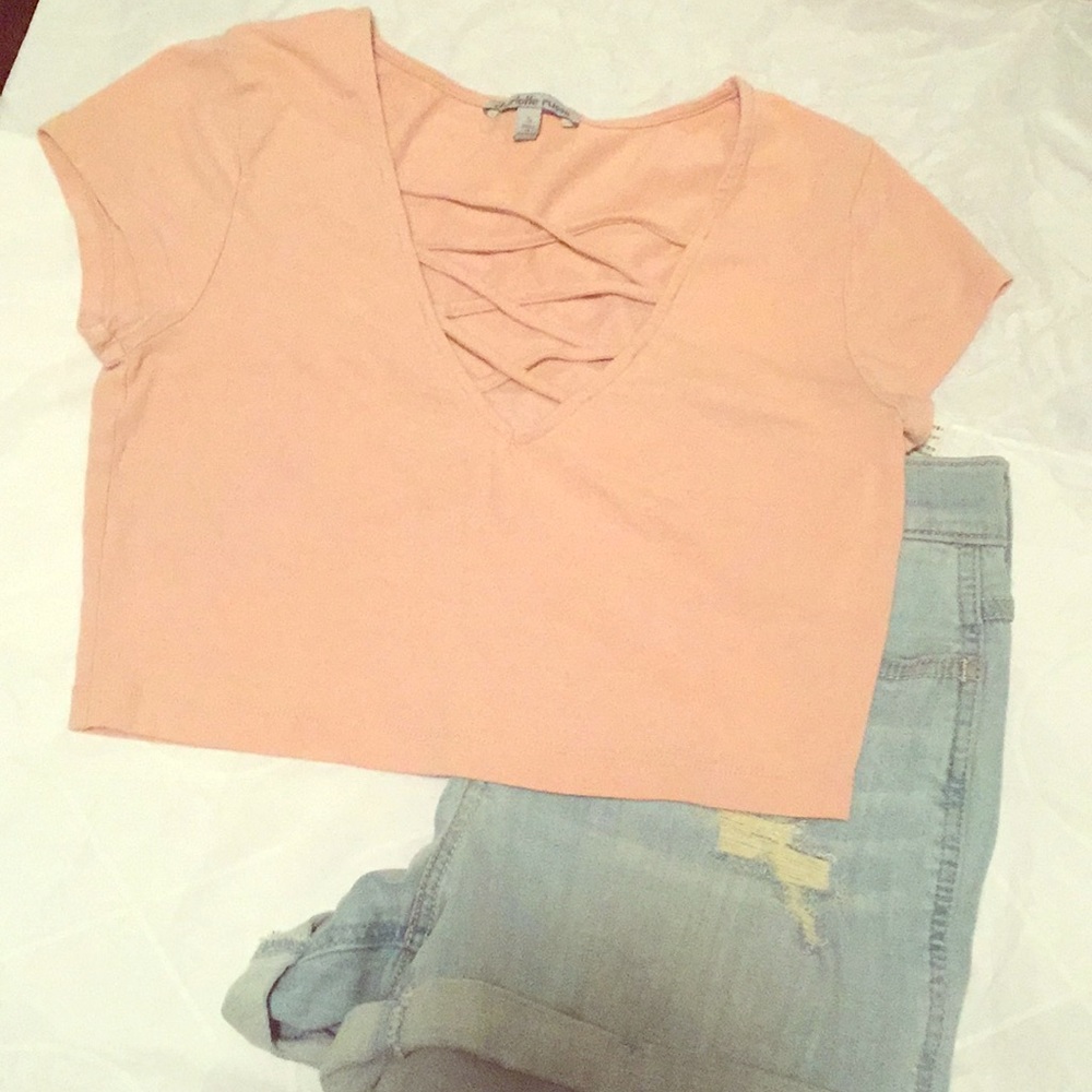 🔴 SALE 3 for $12 Pink Crop Top